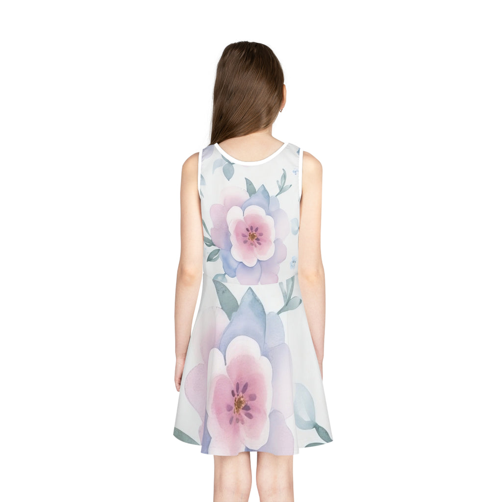 Girls' Sleeveless Sundress (AOP)