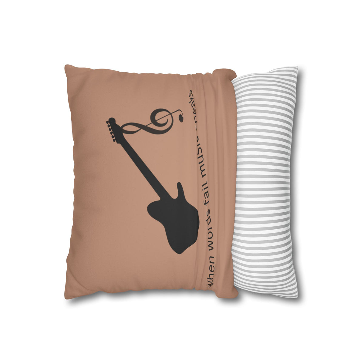 Faux Suede Square Pillowcase
