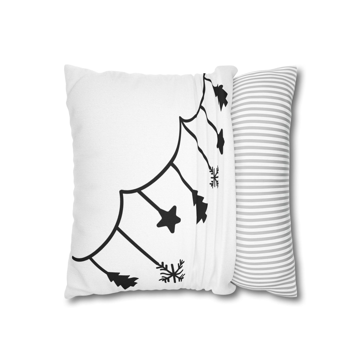 Spun Polyester Square Pillowcase