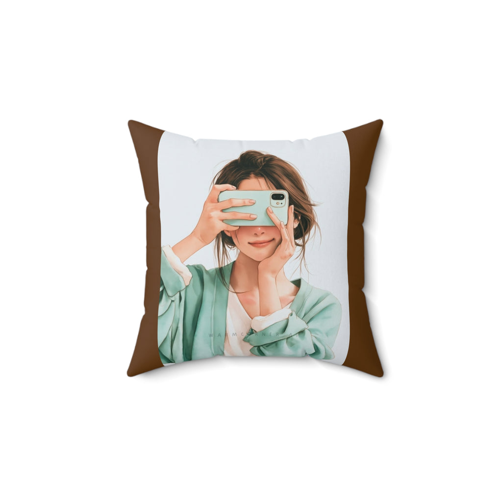 Spun Polyester Square Pillow
