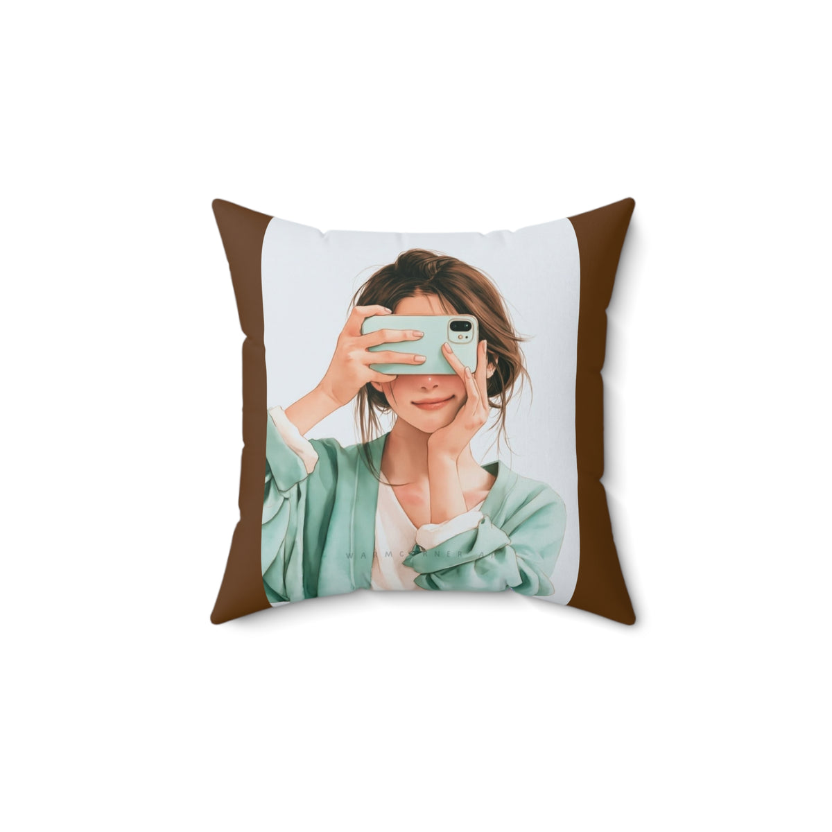 Spun Polyester Square Pillow