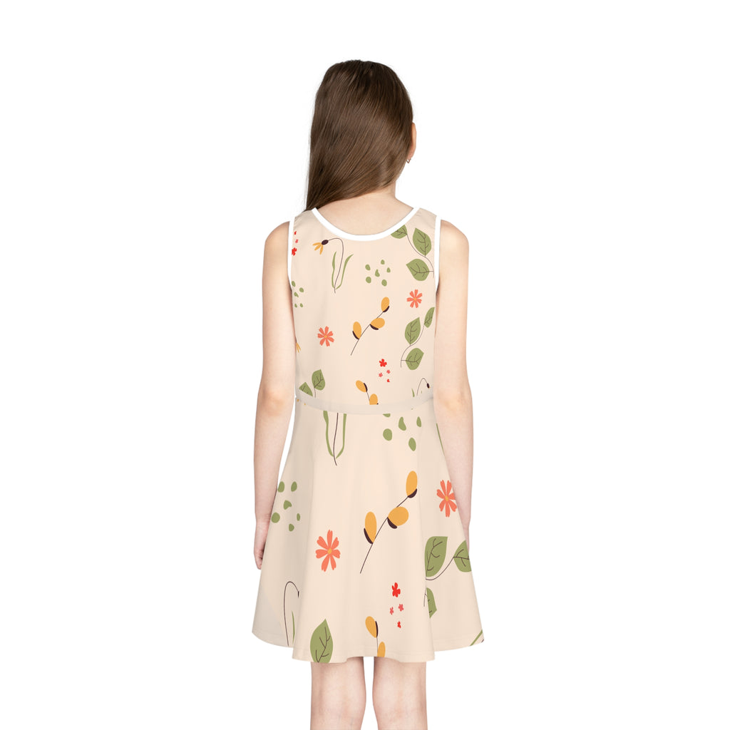 Girls' Sleeveless Sundress (AOP)