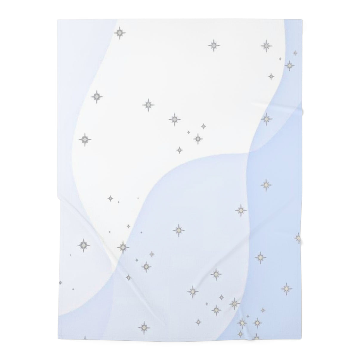 Blue Starry Baby Swaddle Blanket – Soft Newborn Wrap for Sleep & Baby Shower Gift