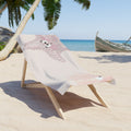 Cute Pink Starfish & Shell Beach Towel – Playful Coastal Kids Towel
