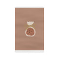 Baked Cookie Bag Tea Towel — Brown Microfiber Kitchen Towel