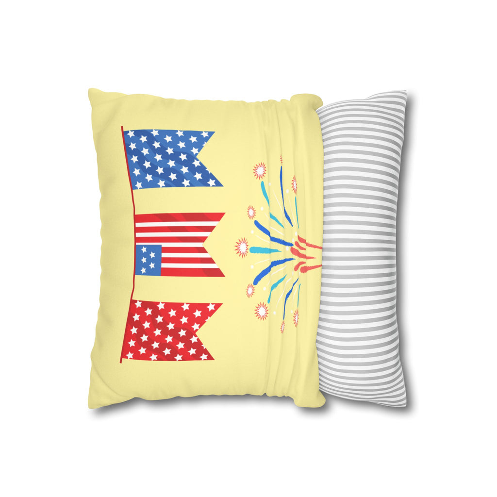 Faux Suede Square Pillowcase