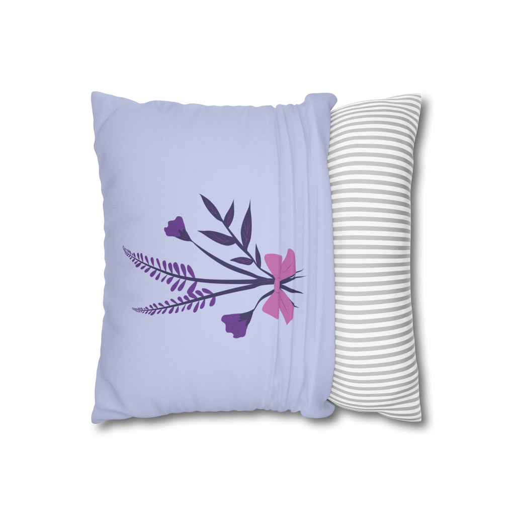 Faux Suede Square Pillowcase