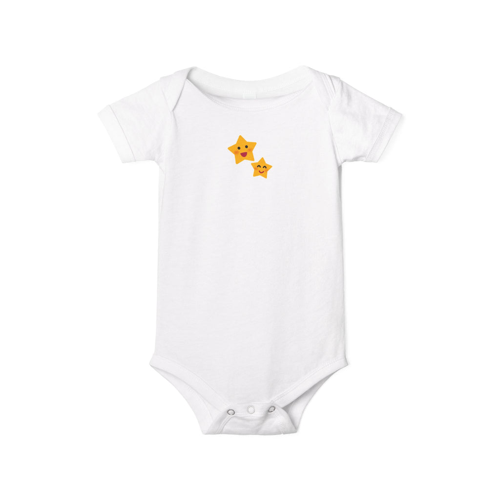 Star Friends Infant Bodysuit — Cute Smiling Stars Baby One-Piece
