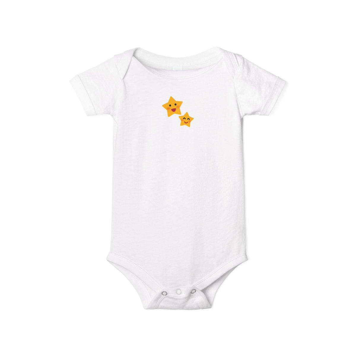 Star Friends Infant Bodysuit — Cute Smiling Stars Baby One-Piece