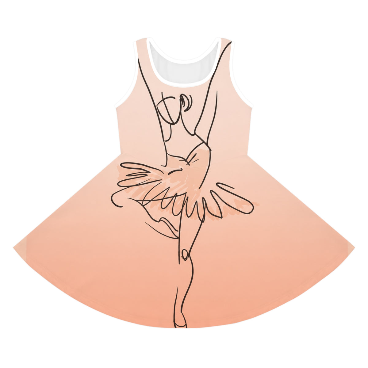 Girls' Sleeveless Sundress (AOP)