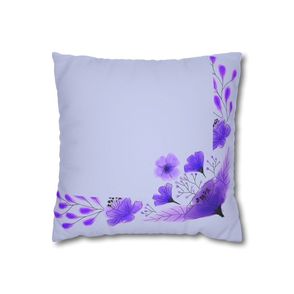 Faux Suede Square Pillowcase