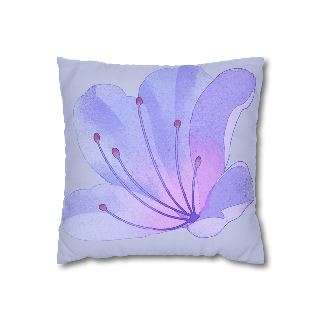 Faux Suede Square Pillowcase