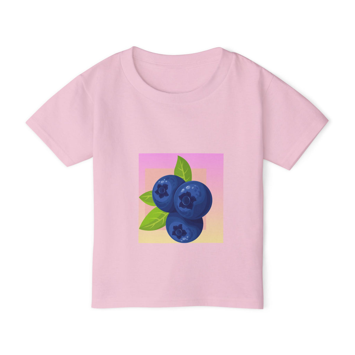 Blueberry Illustration Toddler T-shirt | Fruit Graphic Kids Tee
