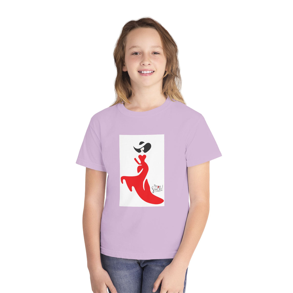 Youth Tee — Red Flamenco Dancer Graphic