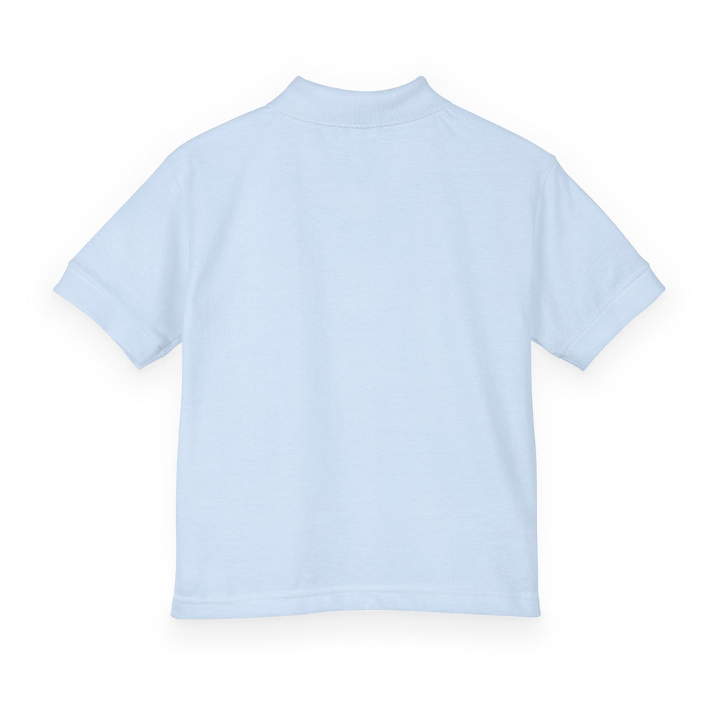 Blue Gradient Lion Crest Youth Polo