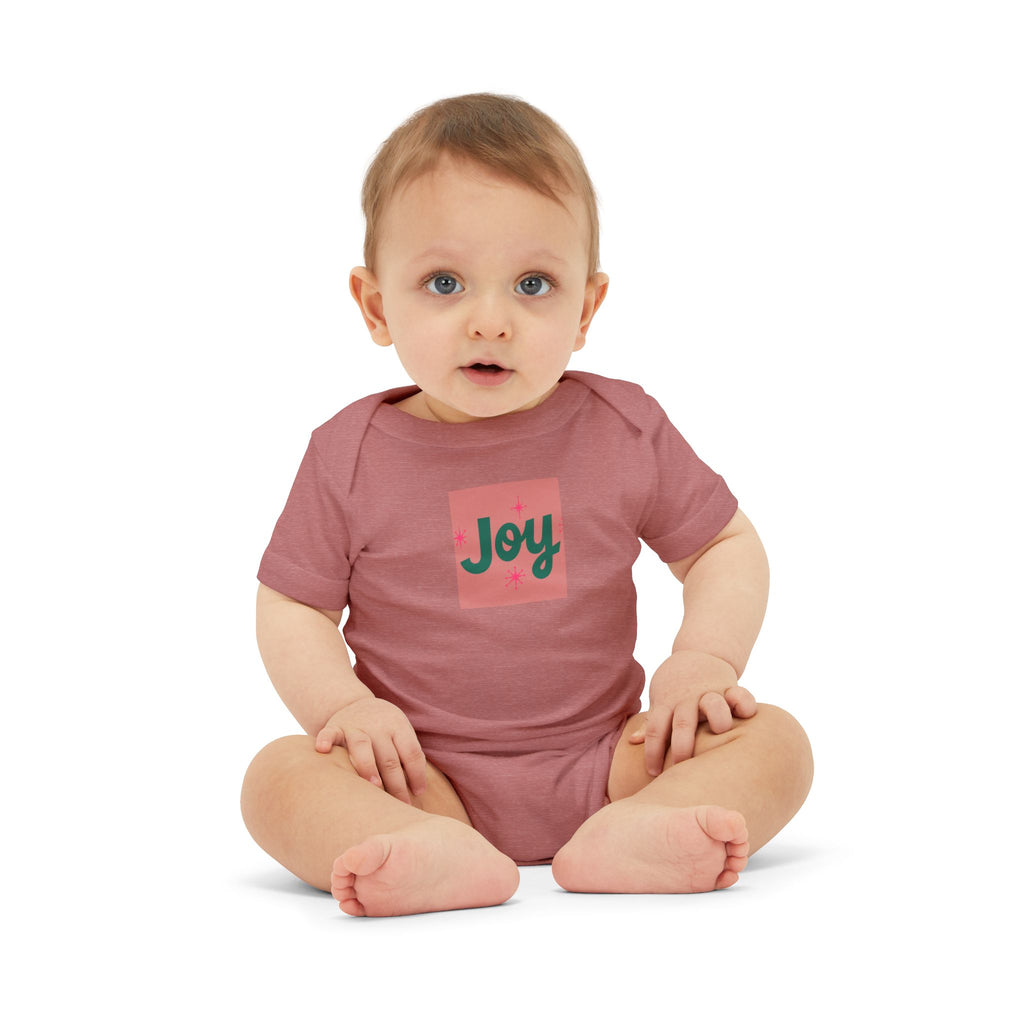 Infant One-Piece — "Joy" Holiday Baby Bodysuit