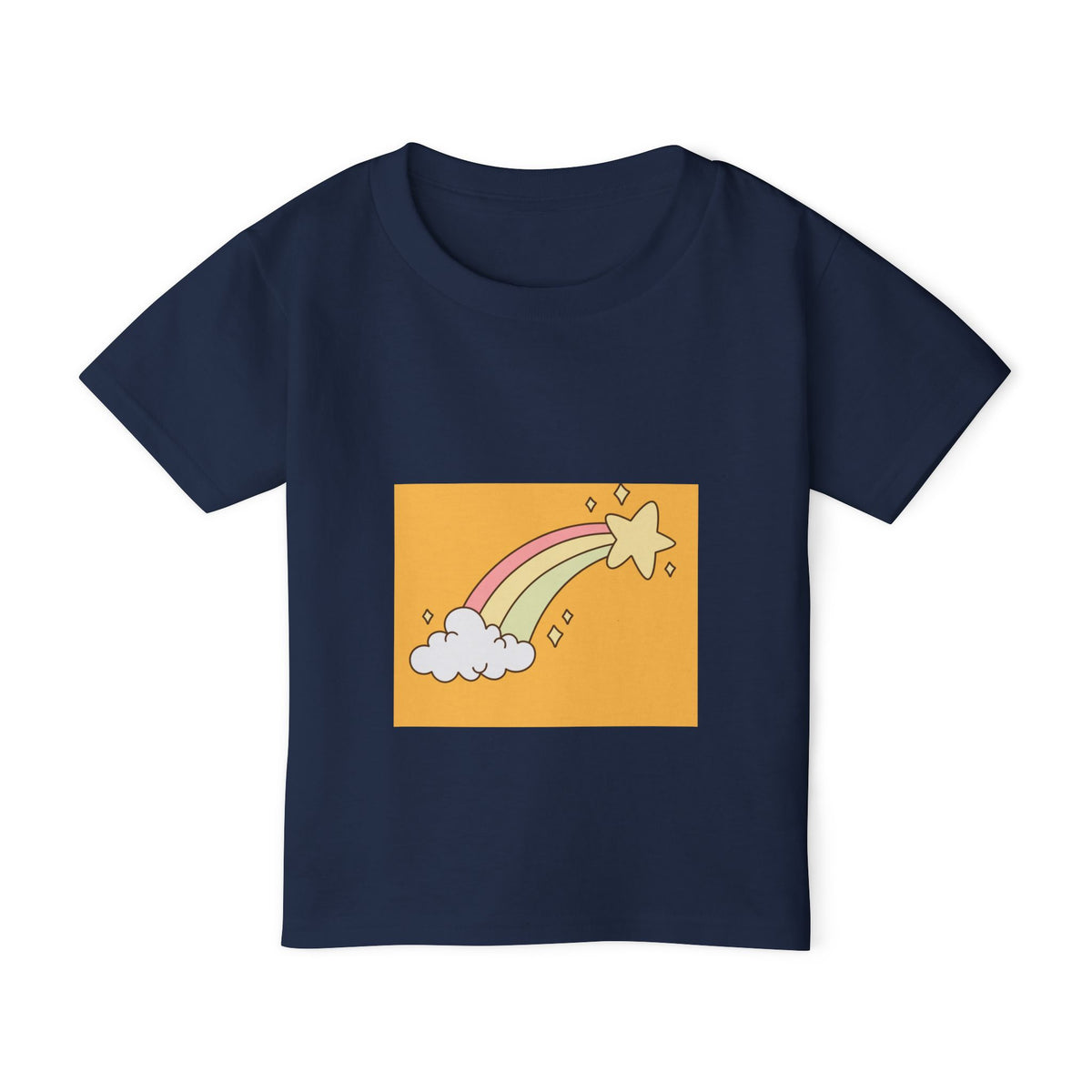 Toddler T-Shirt — Cute Shooting Star Rainbow Graphic (Kids)