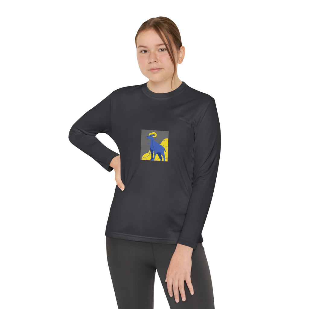 Blue Ram Silhouette Youth Long Sleeve