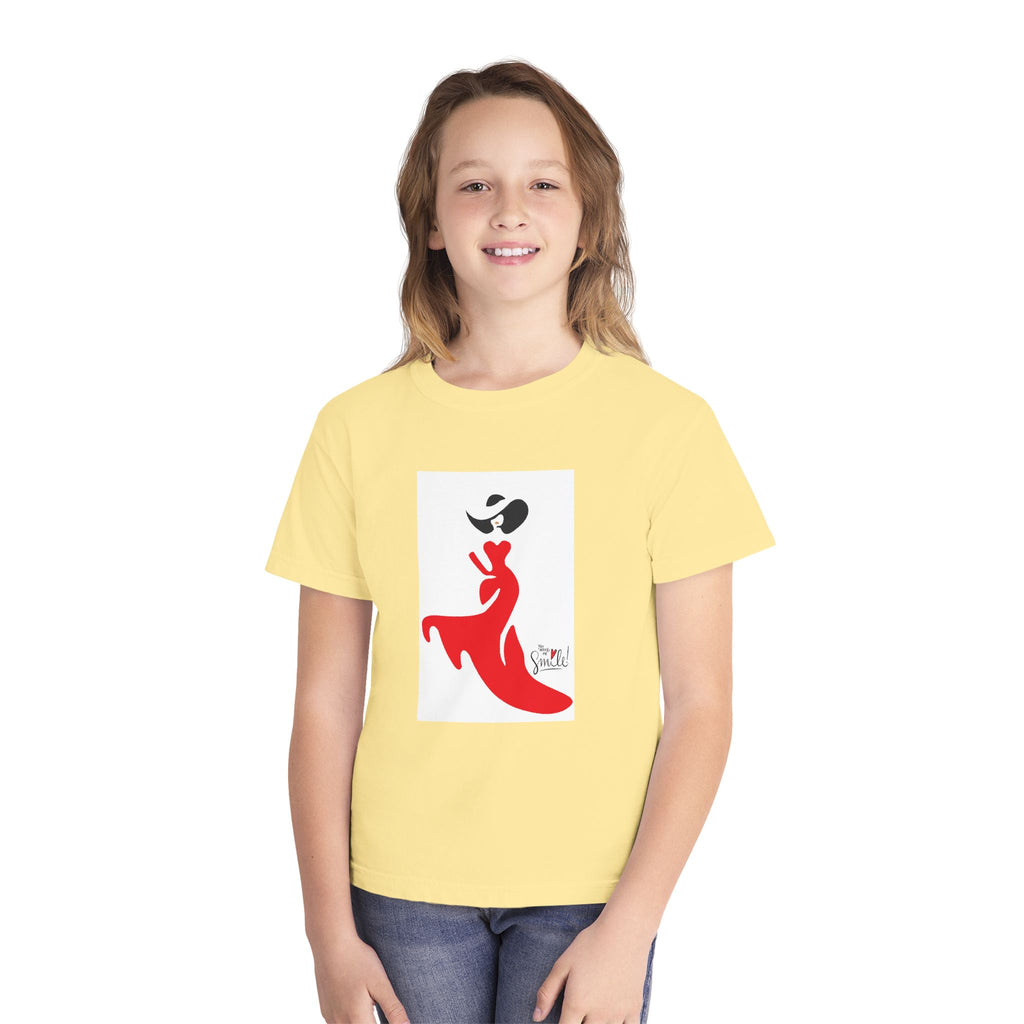 Youth Tee — Red Flamenco Dancer Graphic