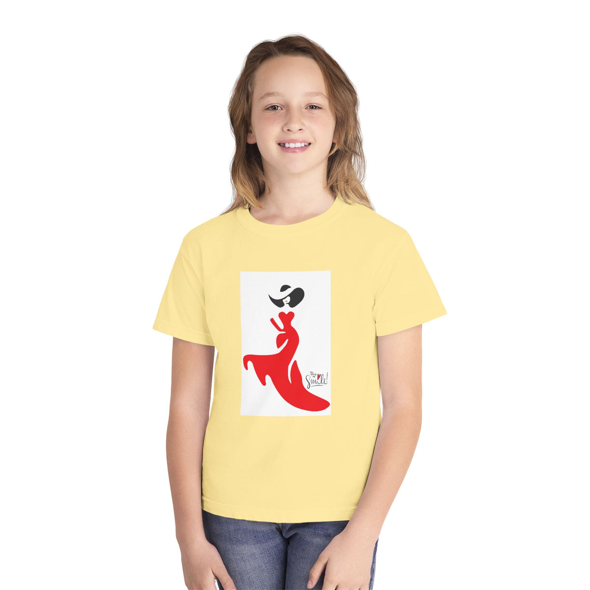 Youth Tee — Red Flamenco Dancer Graphic