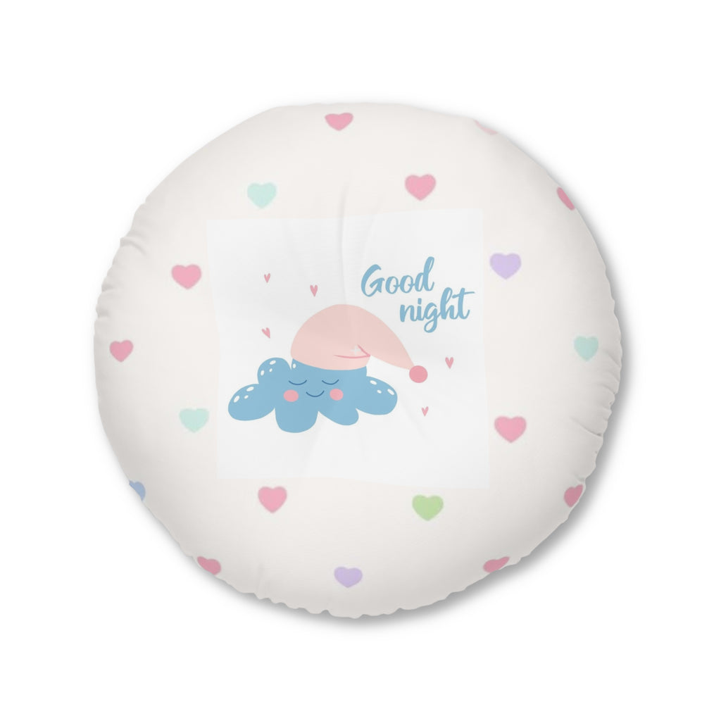 Tufted Floor Pillow, Round