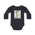 Dinosaur Floral Baby Bodysuit — Organic Long-Sleeve Infant Onesie