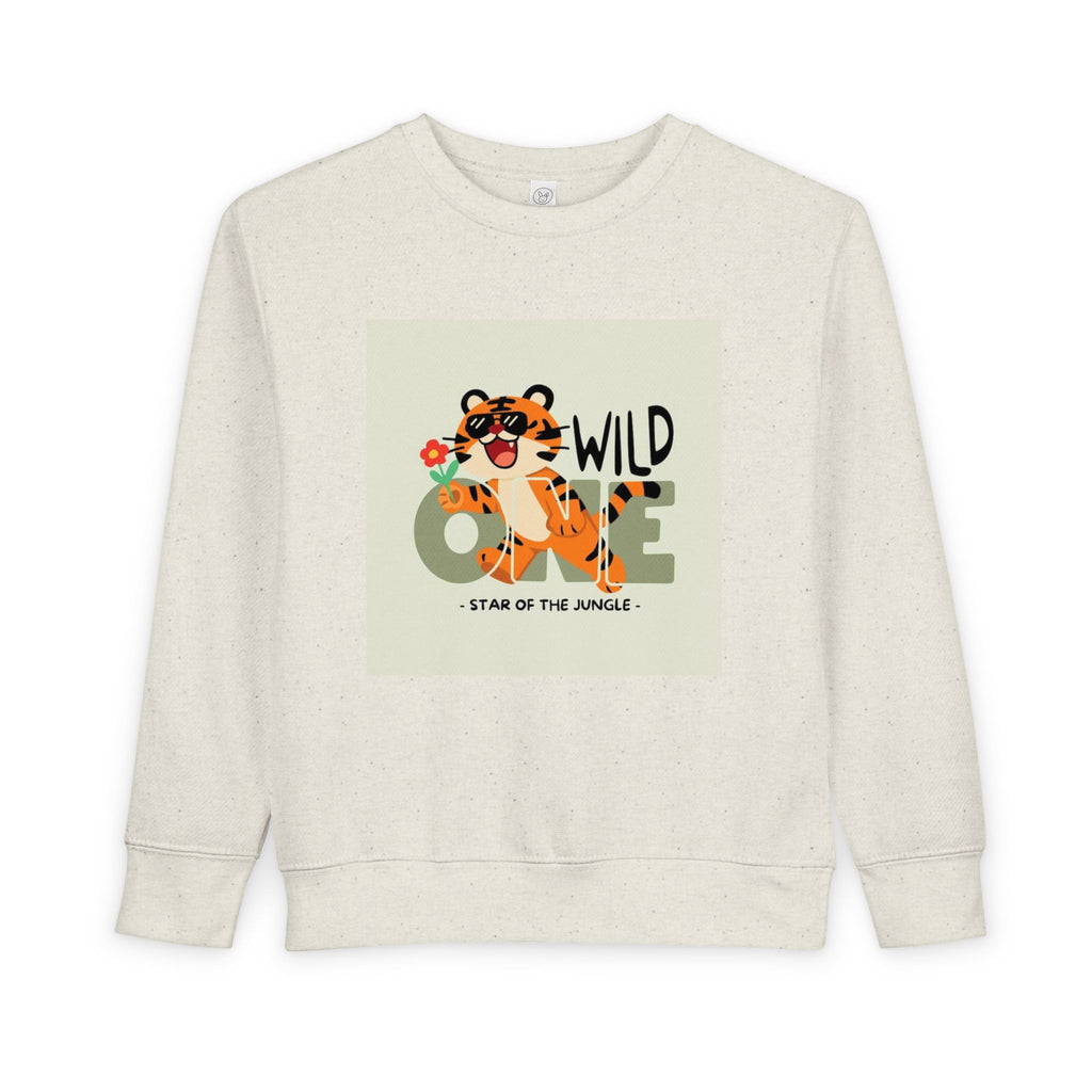 Wild One Tiger Toddler Sweatshirt — 'Wild One' First Birthday Shirt