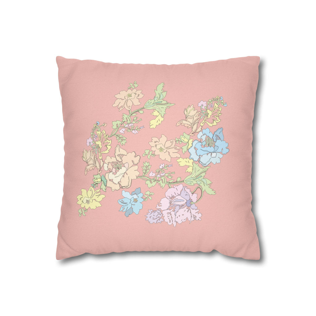 Spun Polyester Square Pillowcase