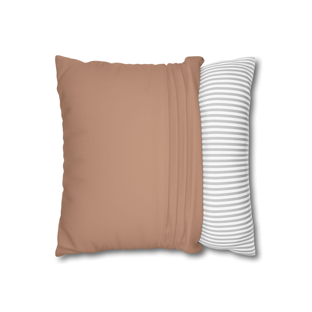 Faux Suede Square Pillowcase
