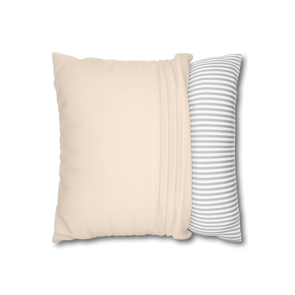 Faux Suede Square Pillowcase