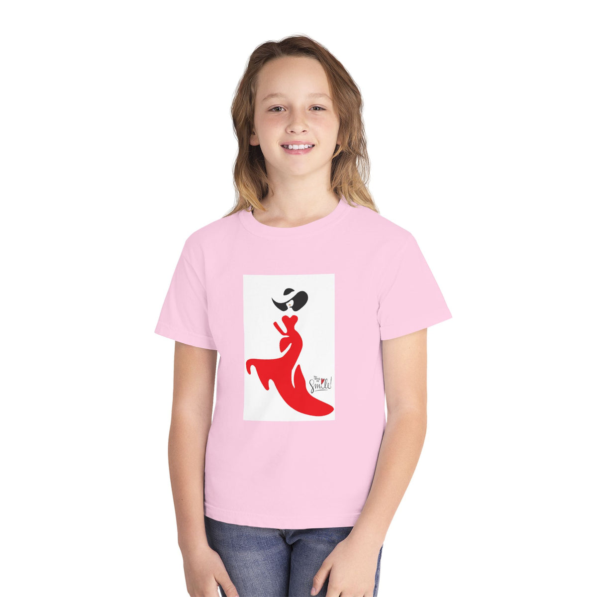 Youth Tee — Red Flamenco Dancer Graphic