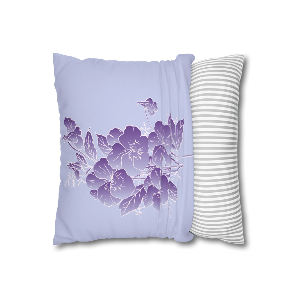 Faux Suede Square Pillowcase