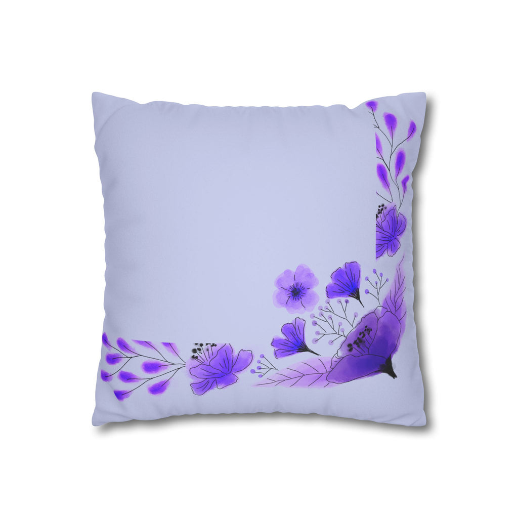 Faux Suede Square Pillowcase