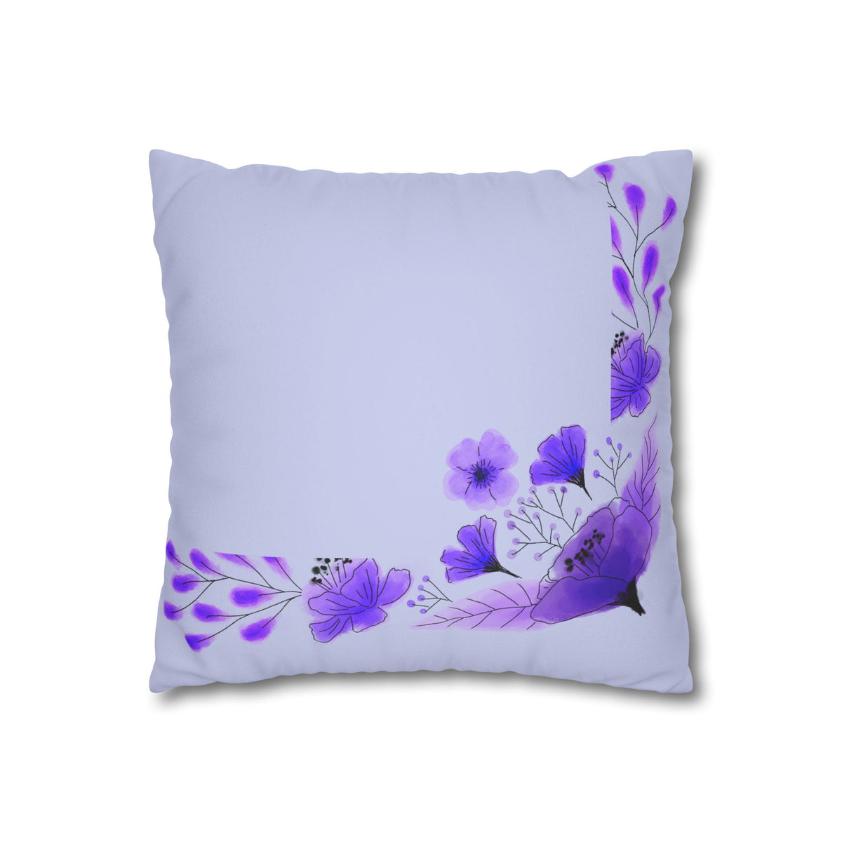 Faux Suede Square Pillowcase