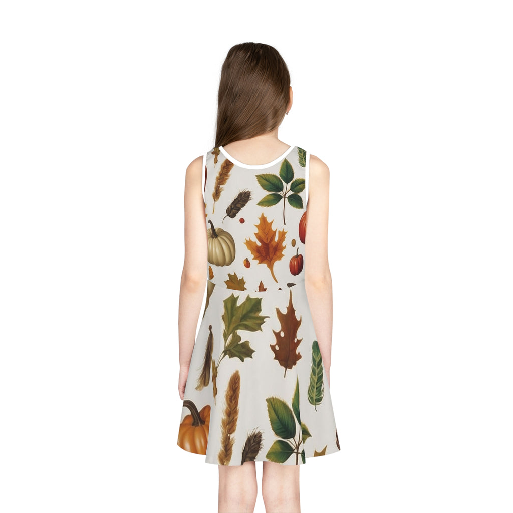 Girls' Sleeveless Sundress (AOP)