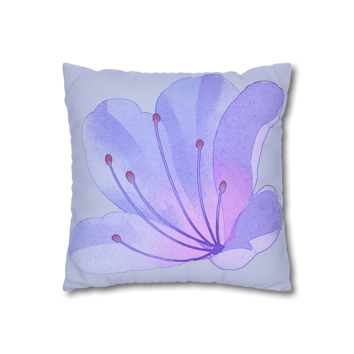 Faux Suede Square Pillowcase