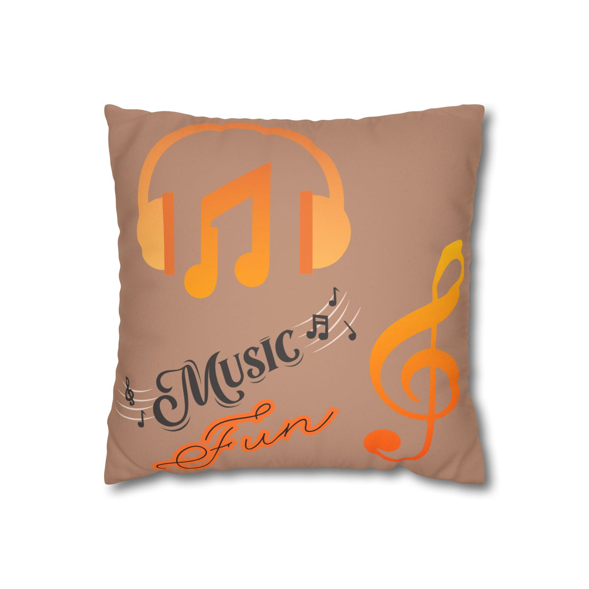 Faux Suede Square Pillowcase