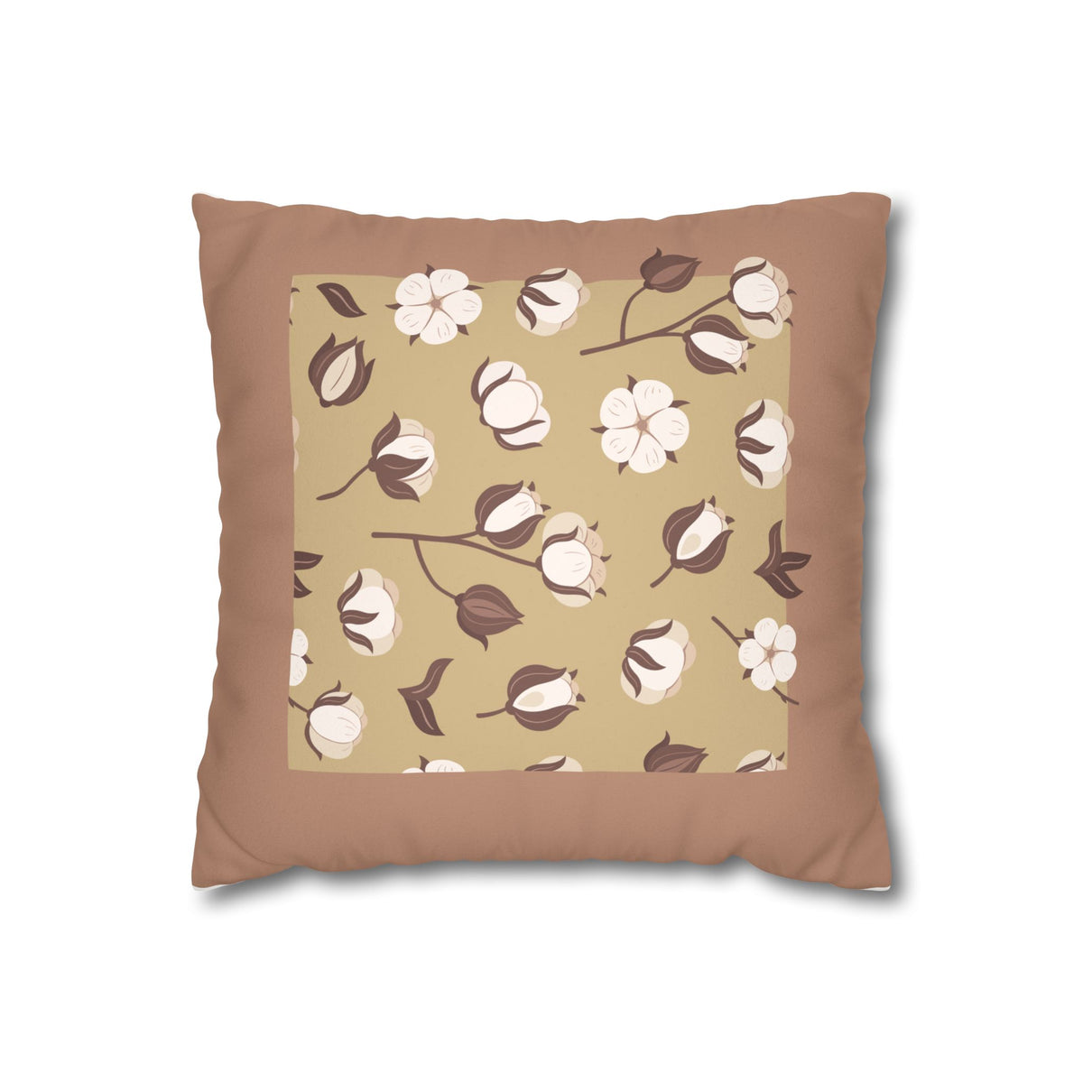 Faux Suede Square Pillowcase