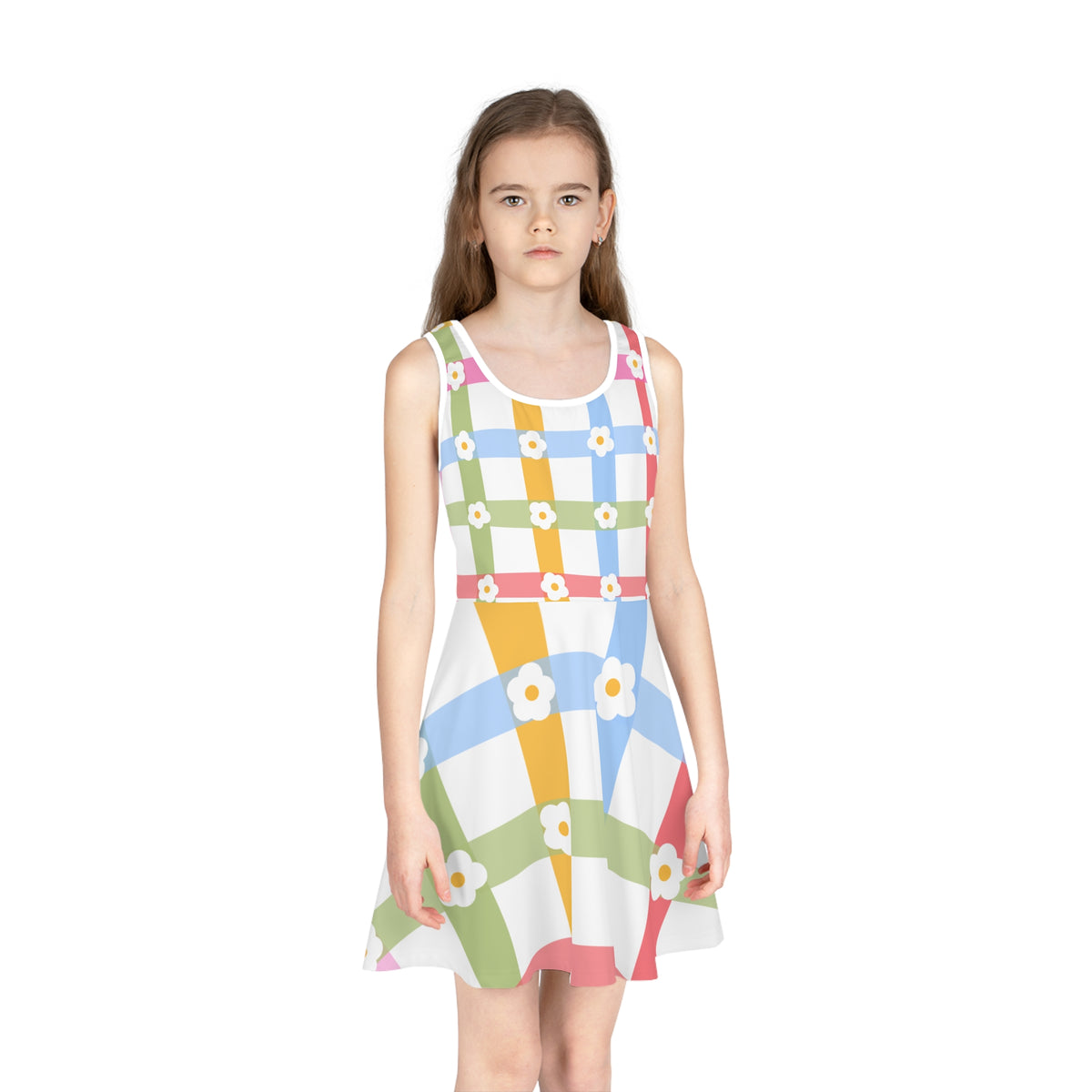 Girls' Sleeveless Sundress (AOP)