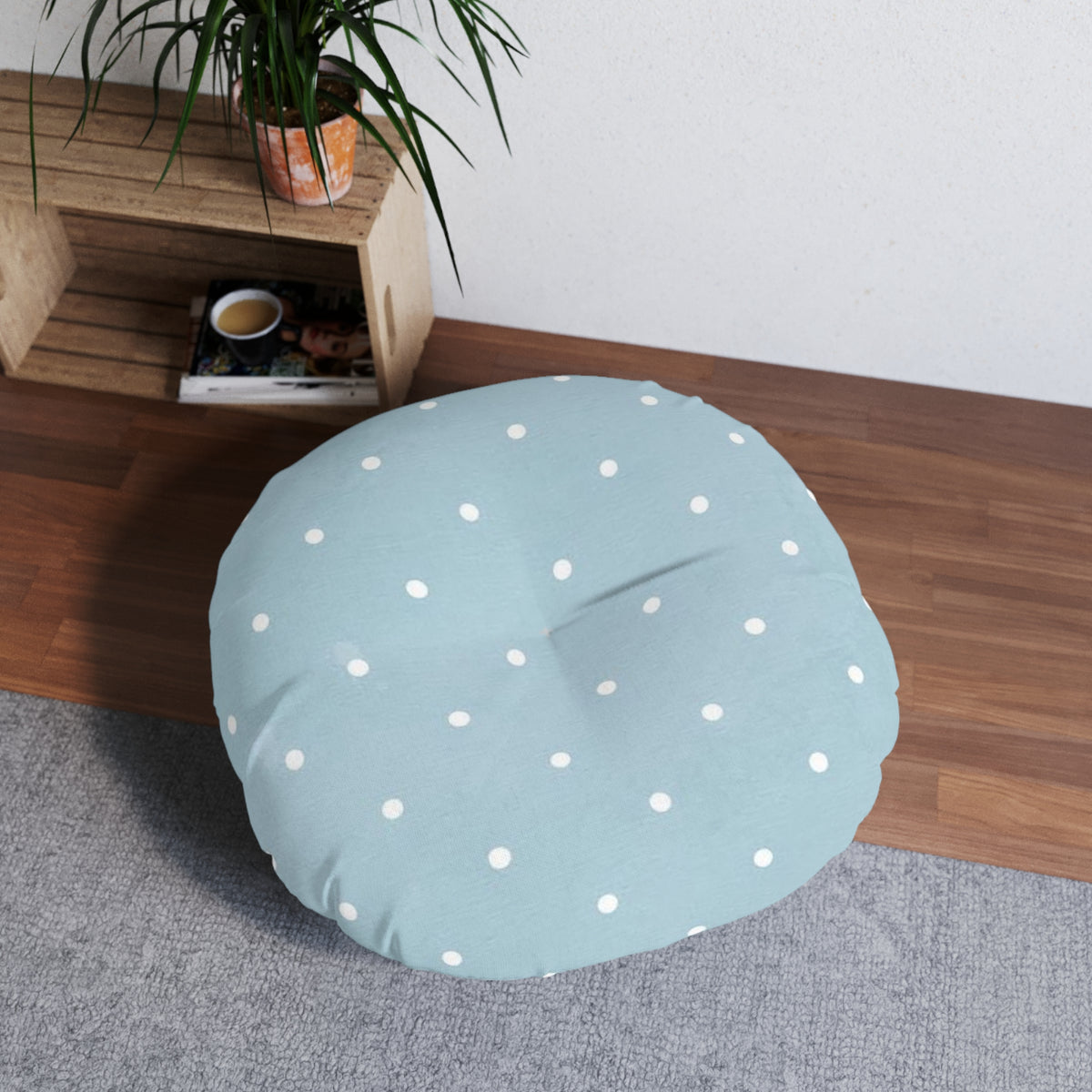 Tufted Floor Pillow, Round