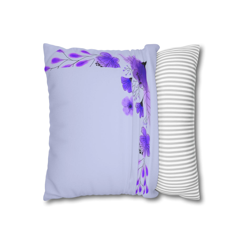 Faux Suede Square Pillowcase