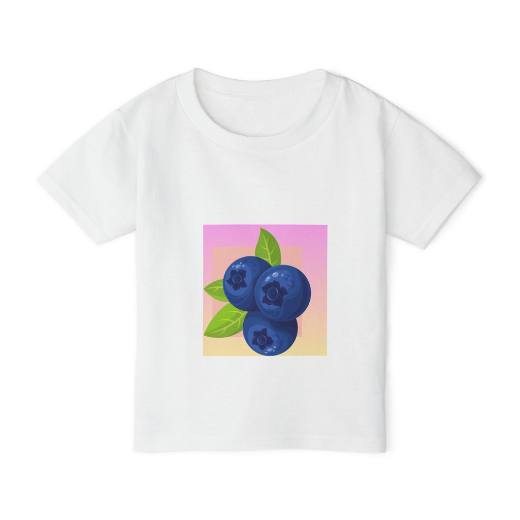 Blueberry Illustration Toddler T-shirt | Fruit Graphic Kids Tee