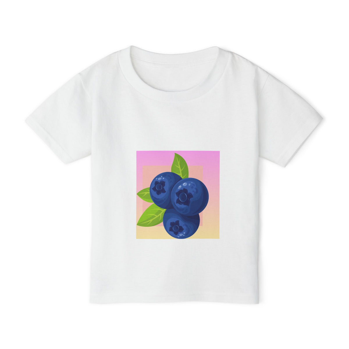 Blueberry Illustration Toddler T-shirt | Fruit Graphic Kids Tee