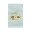 Cute Avocado Couple Tea Towel — Microfiber Kitchen Towel with Loving Avocado Design