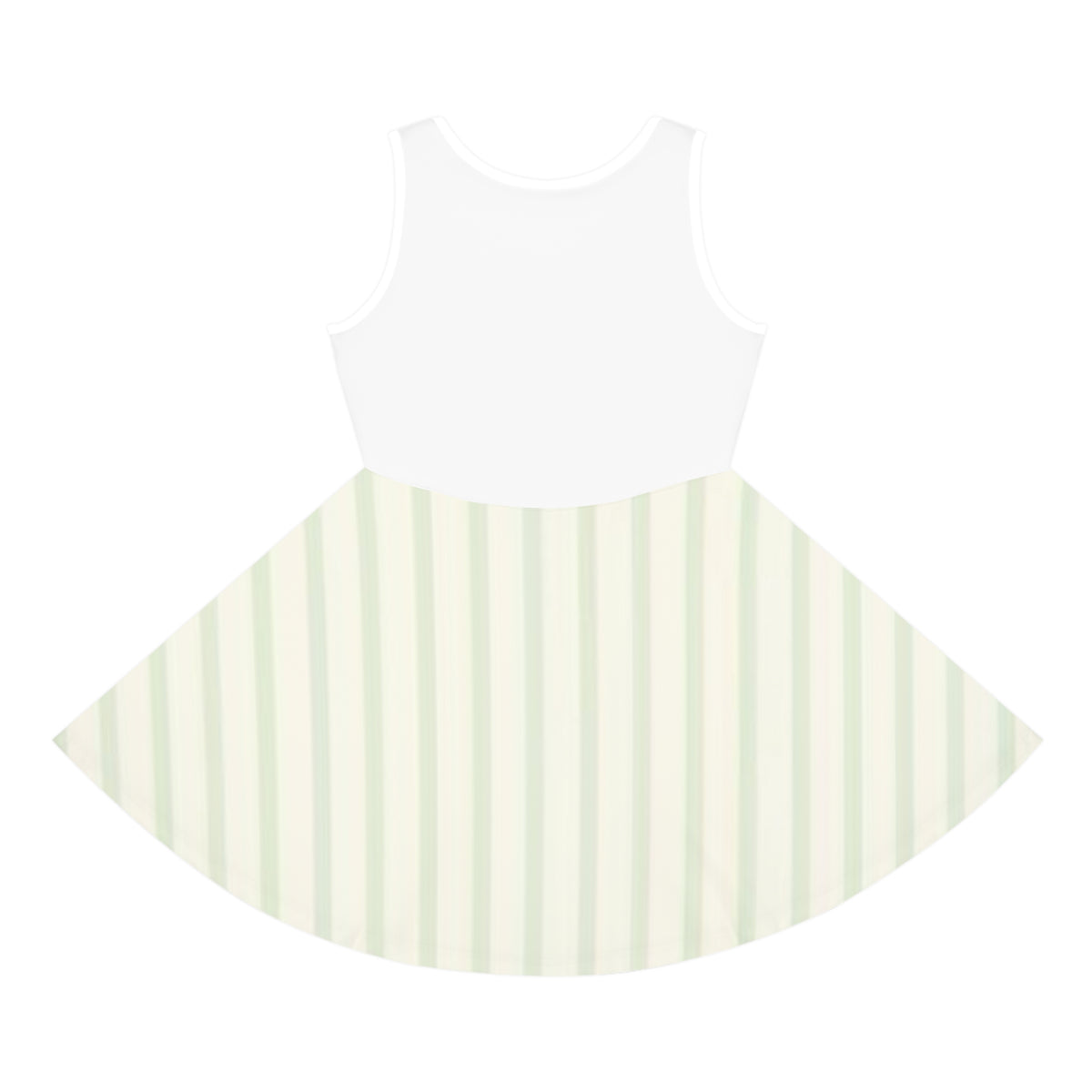 Girls' Matcha Dress — Sleeveless Sundress with Cute Matcha Graphic