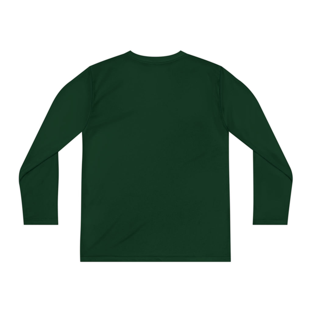 Youth Long Sleeve Tee — 'Off Campus' Hockey Couple Graphic