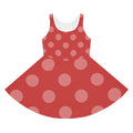 Girls' Red Polka Dot Sundress — Sleeveless Summer Dress for Kids