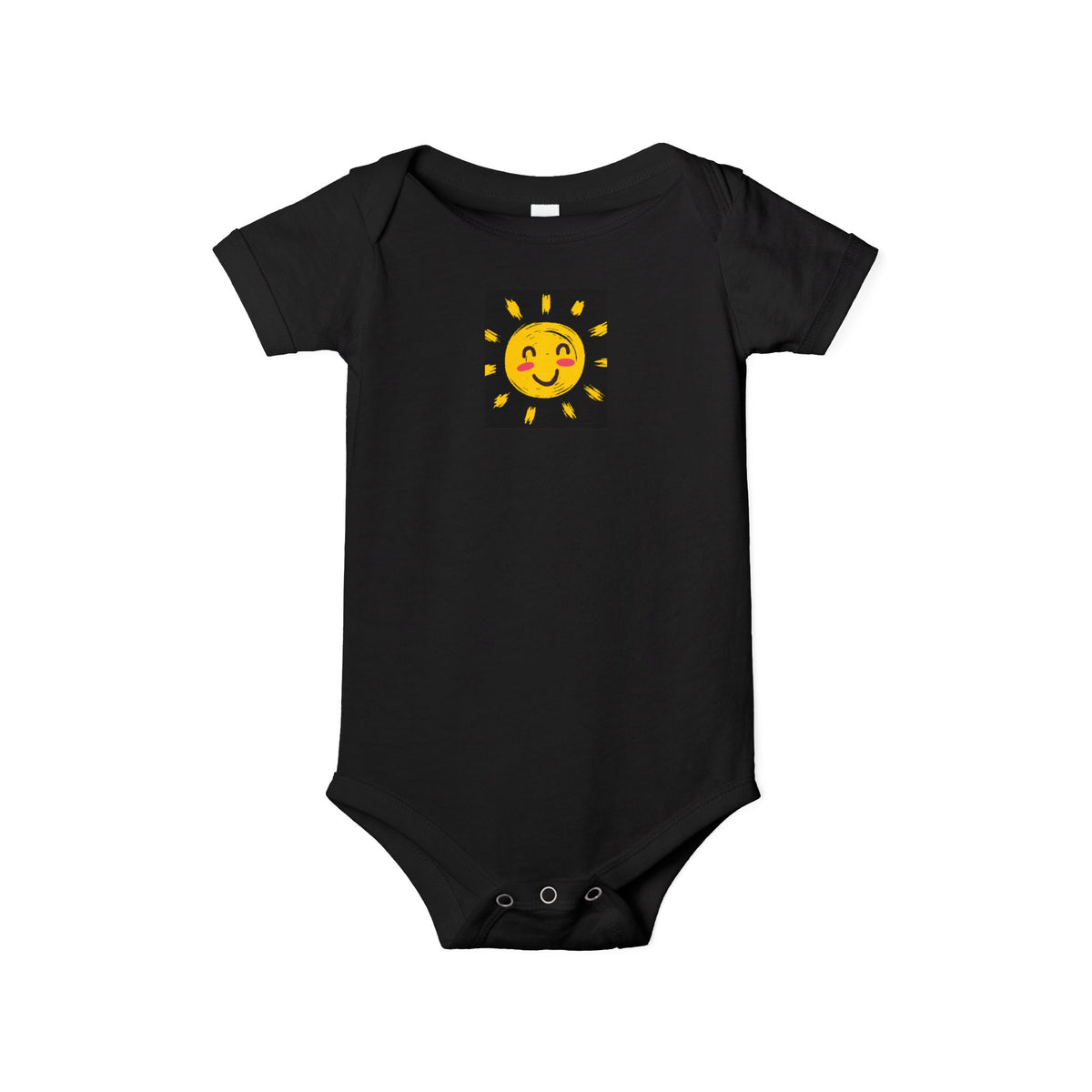 Sunshine Smiles Baby Onesie — Cute Smiling Sun Infant Bodysuit