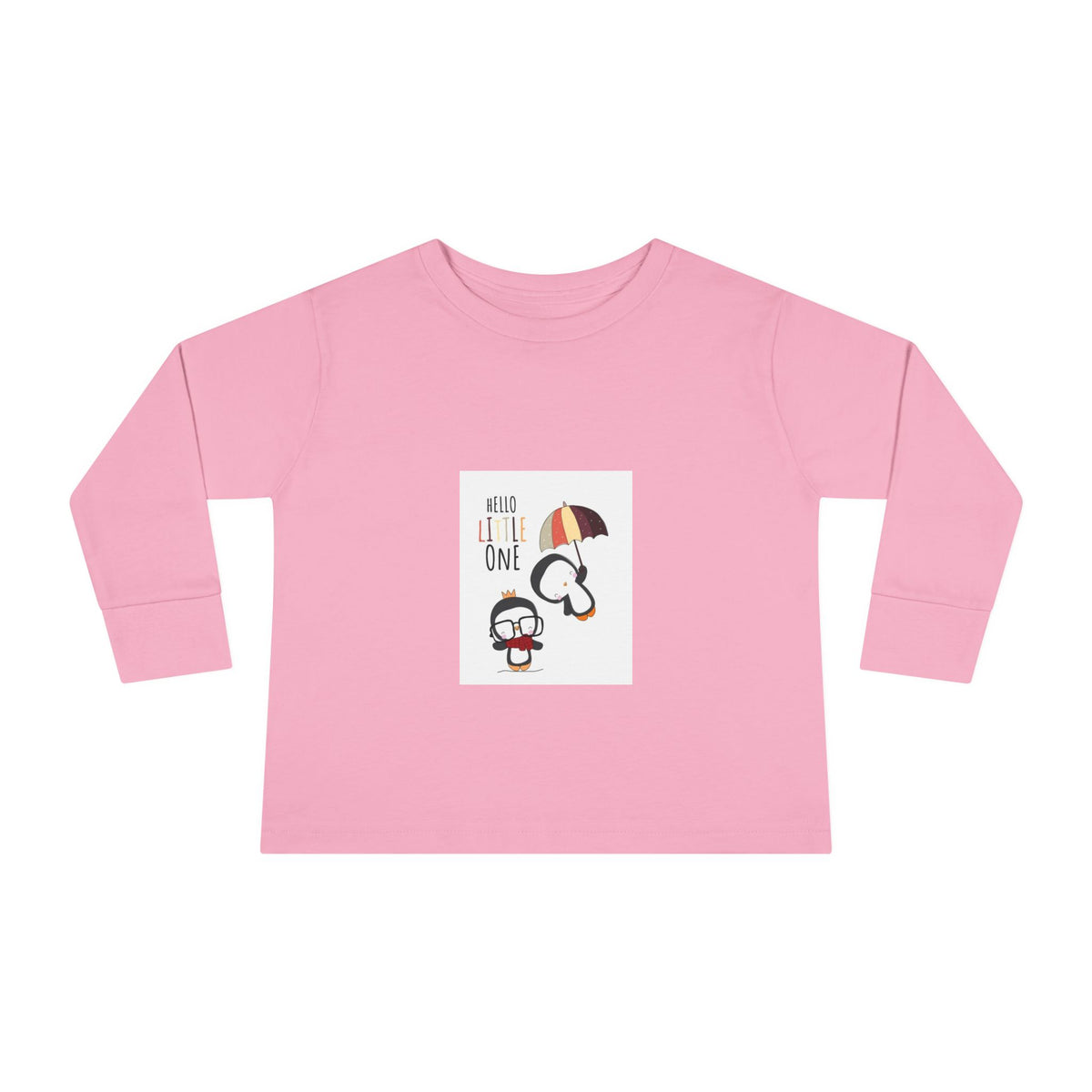 Toddler Tee — 'Hello Little One' Umbrella & Bunny First Birthday Shirt