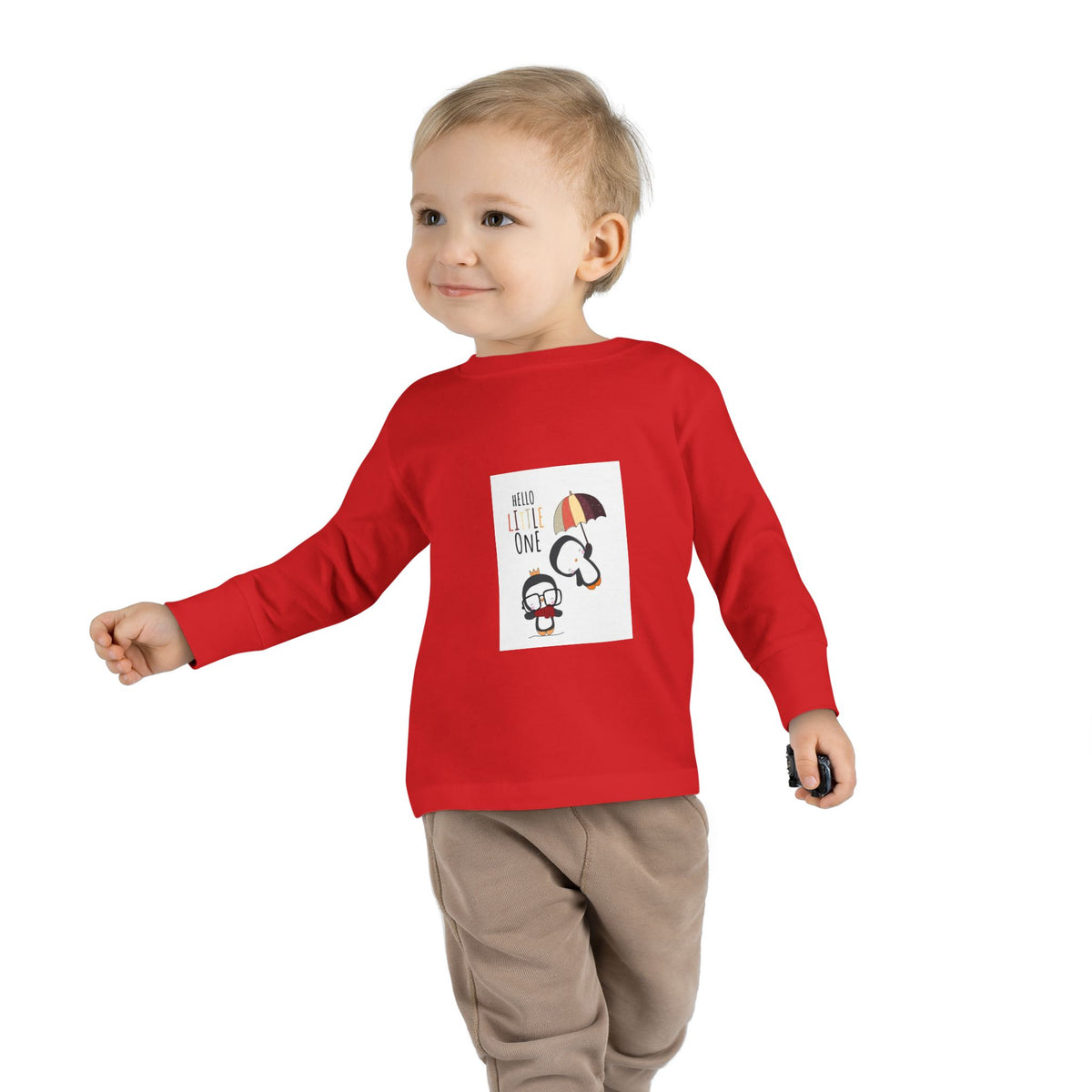 Toddler Tee — 'Hello Little One' Umbrella & Bunny First Birthday Shirt